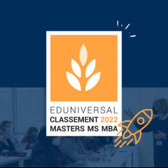Les formations d'Audencia au classement 2022 des meilleurs Masters, MS® et MBA Eduniversal